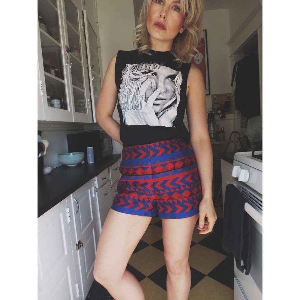 Aztec Print Shorts